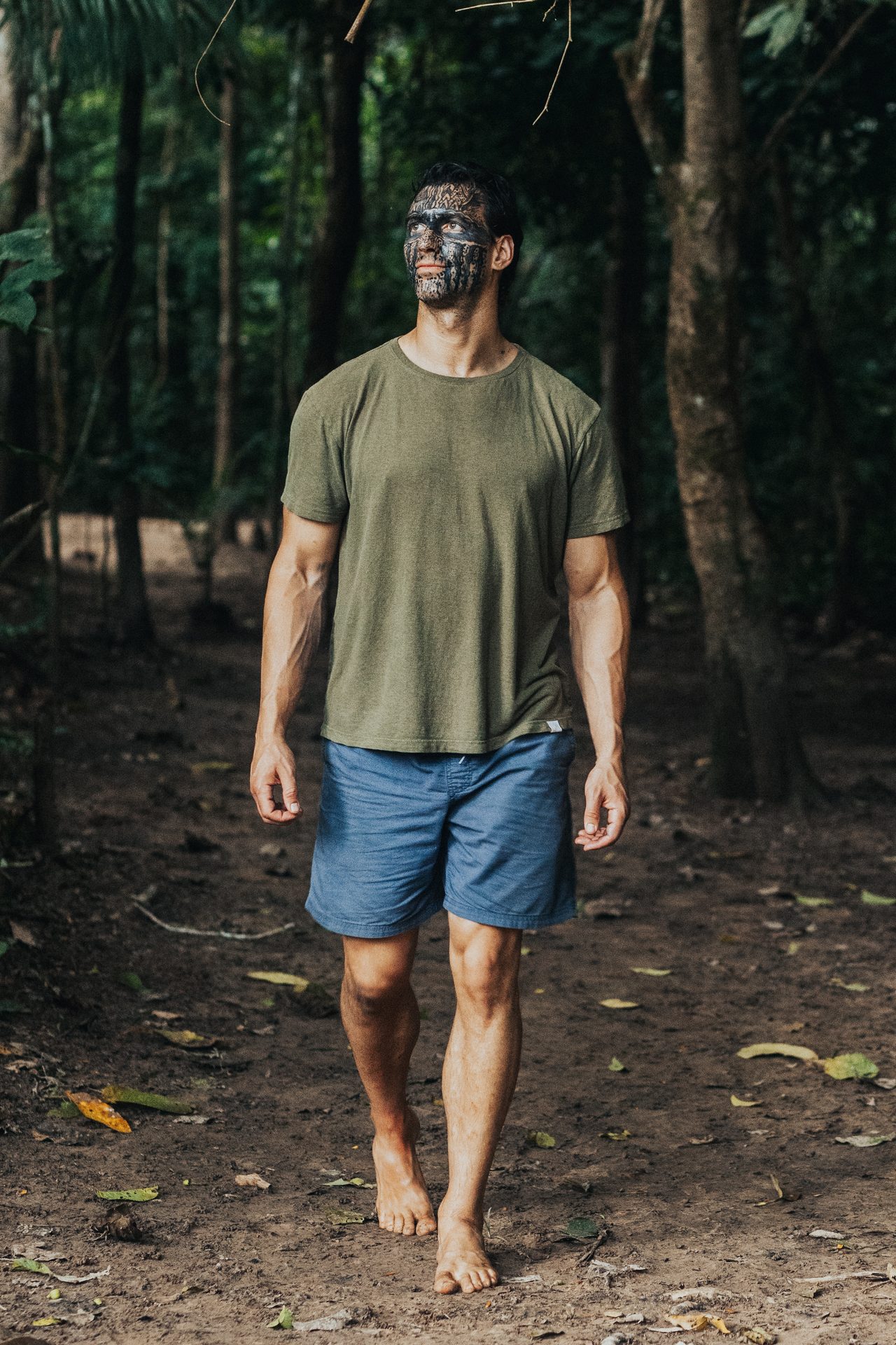 Dr. Anthony Balduzzi walking through the Amazon jungle